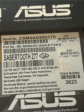 Multiple Cpu Computer ASUS | Computers, Laptops & Parts | Sabertooth Z77 Motherboard And Amd ...